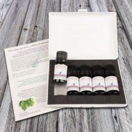 Trousse d'aromathérapie ouvert
